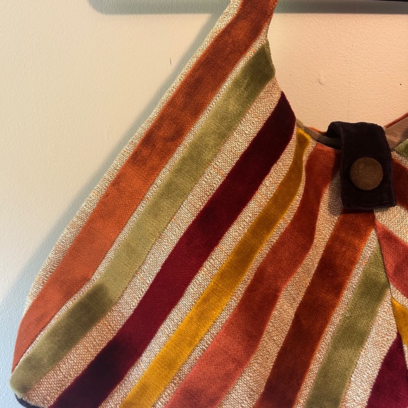 Offhand designs- Zelda knitting bag/ project bag- rainbow stripes - Picture 4 of 6